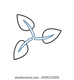 recyclable concept line icon. Simple element illustration. recyclable concept outline symbol design.
