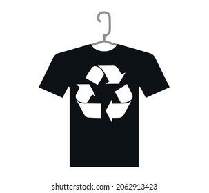 recyclable fabric and fashion. Vector editable vector logo design template and emblem.
