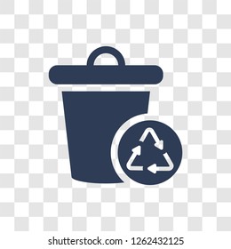 Recyclable icon. Trendy Recyclable logo concept on transparent background from Ecology collection