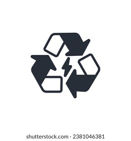recyclable icon. vector.Editable stroke.linear style sign for use web design,logo.Symbol illustration