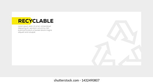 RECYCLABLE AND ILLUSTRATION ICON CONCEPT
