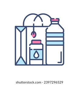 Icono Material reciclable en vector. Ilustración