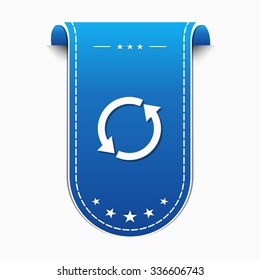 Recycle Arrow blue Vector Icon Design