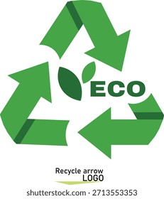 seta de reciclagem ECO logotipo eps