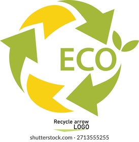 recycle arrow ECO logo eps