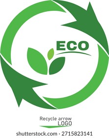 seta de reciclagem ECO logotipo eps