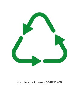 recycle arrow ecology save icon. Isolated and flat illustration. Vector graphic