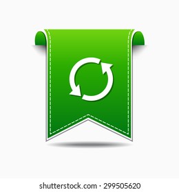 Recycle Arrow Green Vector Icon Design