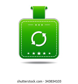 Recycle Arrow Green Vector Icon Design
