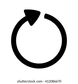 recycle arrow icon black