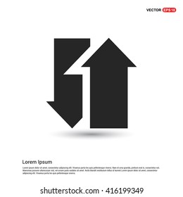 Recycle arrow icon. reload icon