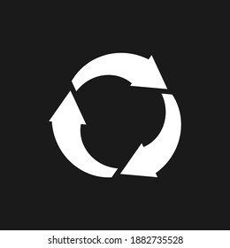 Recycle arrow icon. Vector stock illustration. EPS 10