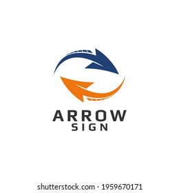 Recycle Arrow Logo Vector Art