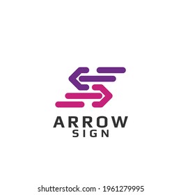 Recycle Arrow Logo Vector Art