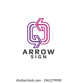 Recycle Arrow Logo Vector Art