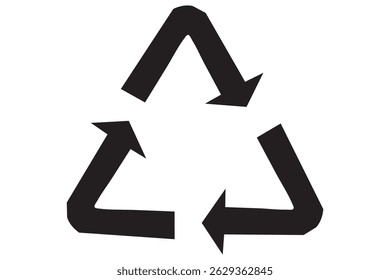 recycle arrow on white background eps 10