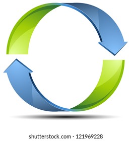 Recycle Arrow sign