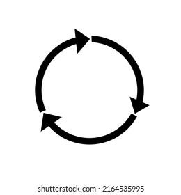 recycle arrow with simple design