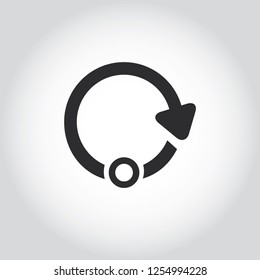 Recycle arrow vector icon. Recycle arrow vector logo
