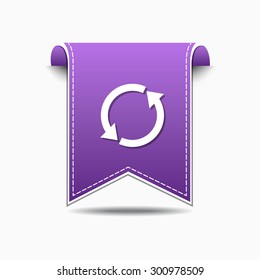 Recycle Arrow Violet Vector Icon Design