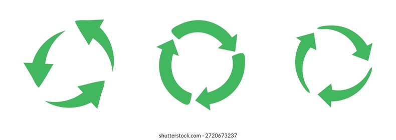 Recycle arrows circular sign. Environment protection cycle.