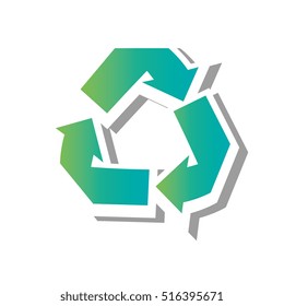 recycle arrows ecology icon