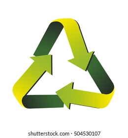 recycle arrows icon image 