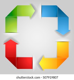 Recycle arrows illustration