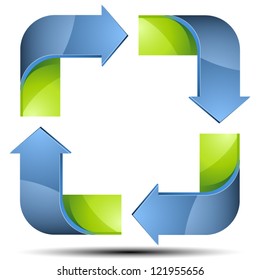 Recycle Arrows sign