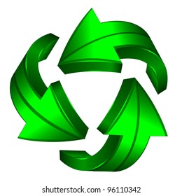 Recycle arrows. Recycle symbol.