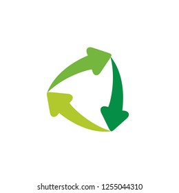 Recycle arrows vector logo. Recycle icon. Recycle sign