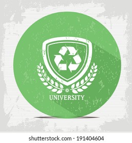 Recycle badge symbol,vector