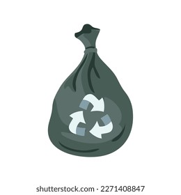 recycle bag design over white