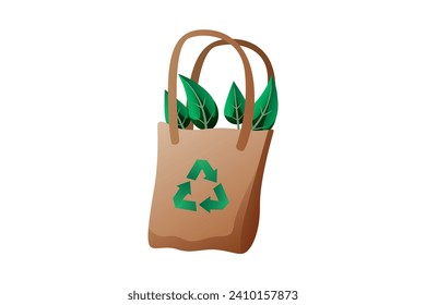 Recycle Bag Environmental Sticker Design
