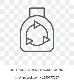 Recycle bag icon. Recycle bag design concept from Ecology collection. Simple element vector illustration on transparent background.