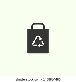 Recycle bag icon. New trendy recycle bag vector for web, logo, app, ui.