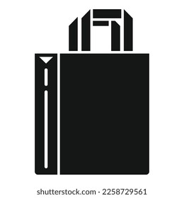Recycle bag icon simple vector. Eco package. Organic design