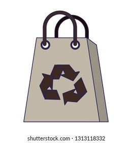 Recycle bag isolated
