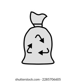 Bolsa de reciclaje, bolsa de reciclaje de plástico.