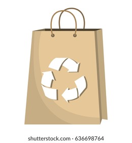 recycle bag shopping icon