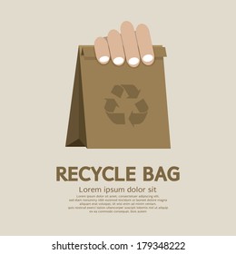 Recycle bag Vector Illustration  