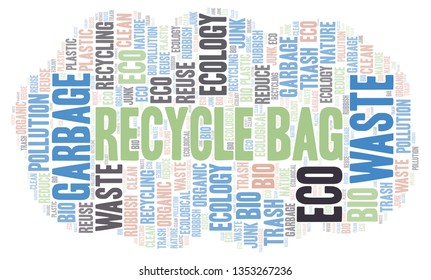 Recycle Bag word cloud.