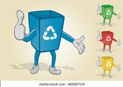 Recycle Bin With Big Thumb Up