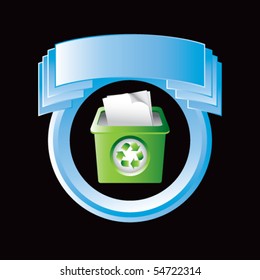recycle bin blue display