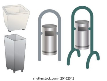 Recycle bin boxes for park and outdoor