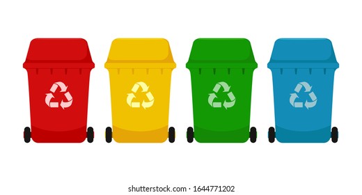 Recycle Bin colorful vector design 