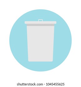Recycle bin delete icon, logo