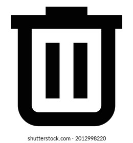 Recycle bin, delete vector icon.