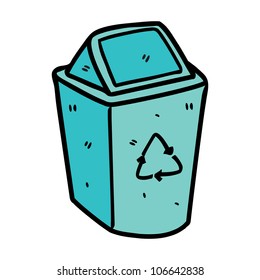 recycle bin in doodle style