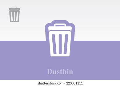 Recycle Bin. Dust Bin . Eps-10